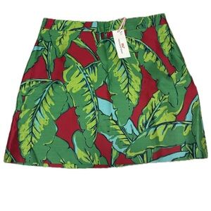 Vineyard Vines Banana Leaf Print Skirt - Red and Green